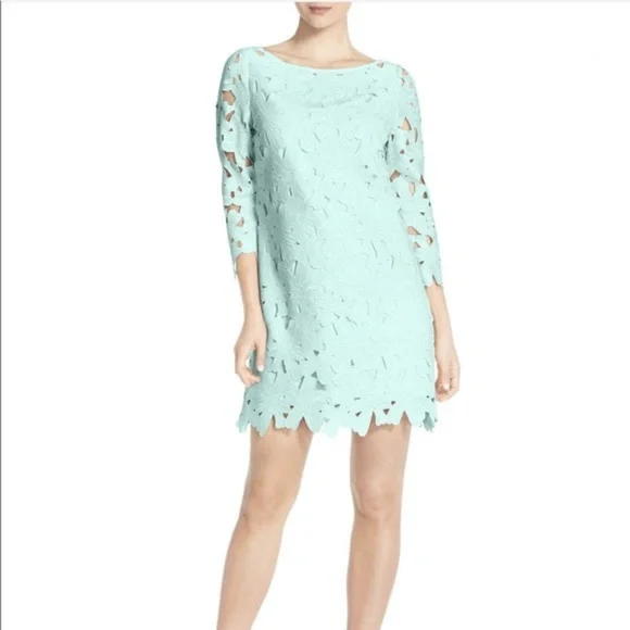 belza floral lace shift dress Behcetti Vintage Lace & Floral Midi Dress main image 1